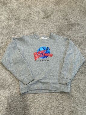 Vintage Planet Hollywood Las Vegas Gray Crewneck Sweatshirt | S